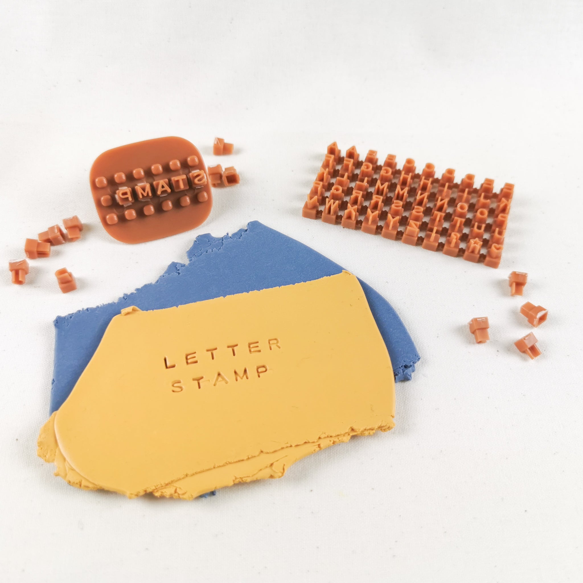Customisable Letter & Number Stamp – Clay Craze Studio