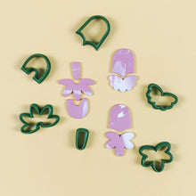 Load image into Gallery viewer, Bell Set - Floral and Angel Wings Polymer Clay Cutter
