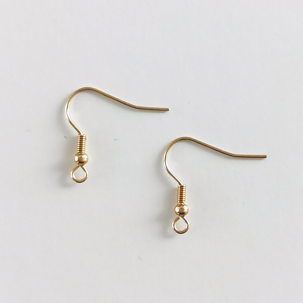 Gold Stainless Steel Earring Hook - 100 pieces