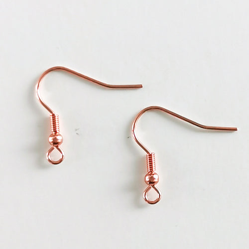 Rose Gold Stainless Steel Earring Hook - 100 pieces