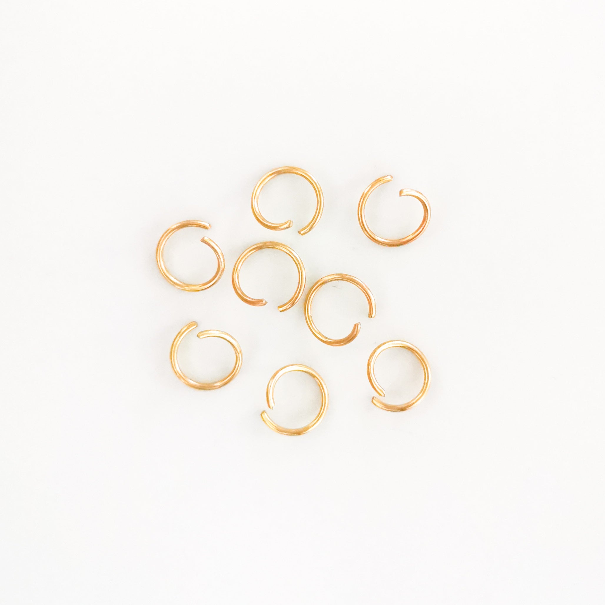 10mm Gold Stainless Steel Jump Rings - 100 pieces