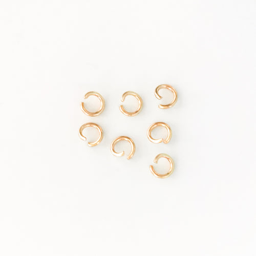 8mm Gold Stainless Steel Jump Rings - 100 pieces