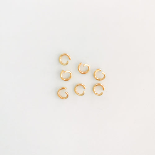 6mm Gold Stainless Steel Jump Rings - 100 pieces