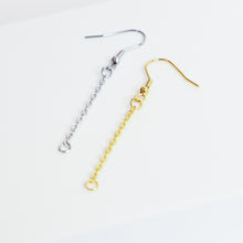 Load image into Gallery viewer, Earring Chain Drop with Hooks - 10 pieces