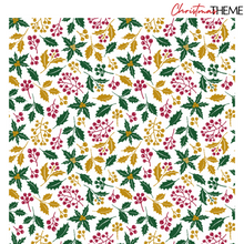 Load image into Gallery viewer, Transfer Paper - Holly Leaves (Green &amp; Gold)
