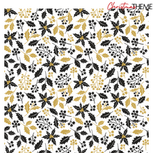 Load image into Gallery viewer, Transfer Paper - Holly Leaves (Black &amp; Gold)