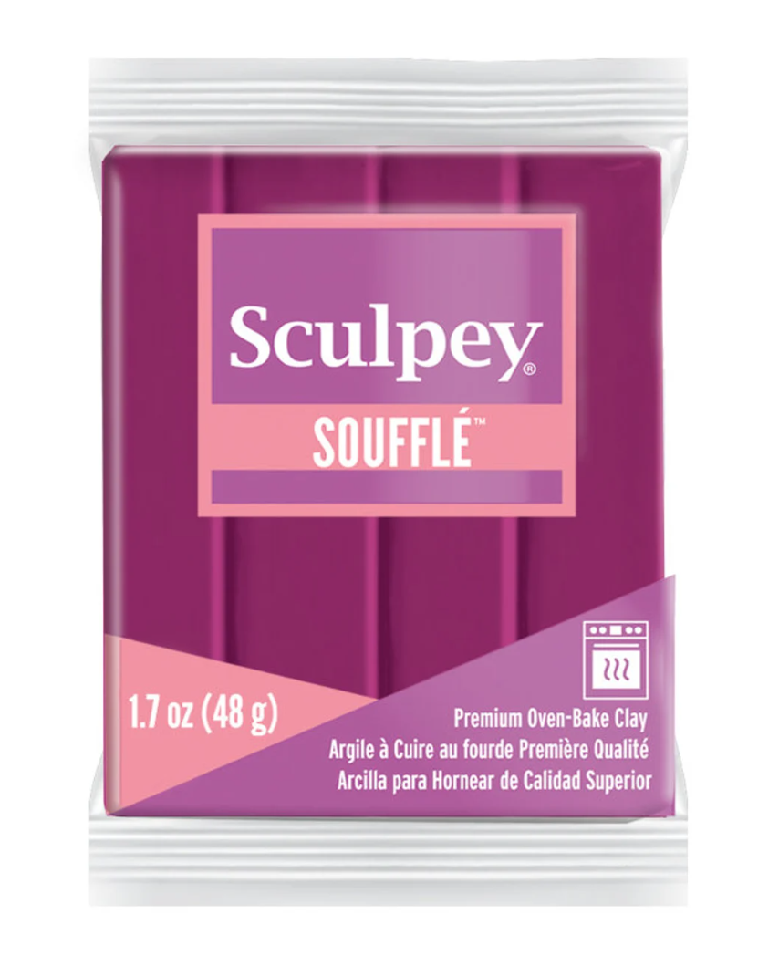 Sculpey Soufflé Polymer Clay 48g (1.7oz) - Wild Orchid