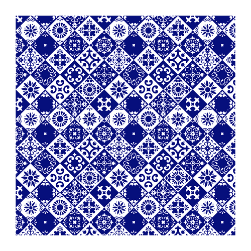 Transfer Paper - Blue Tiles